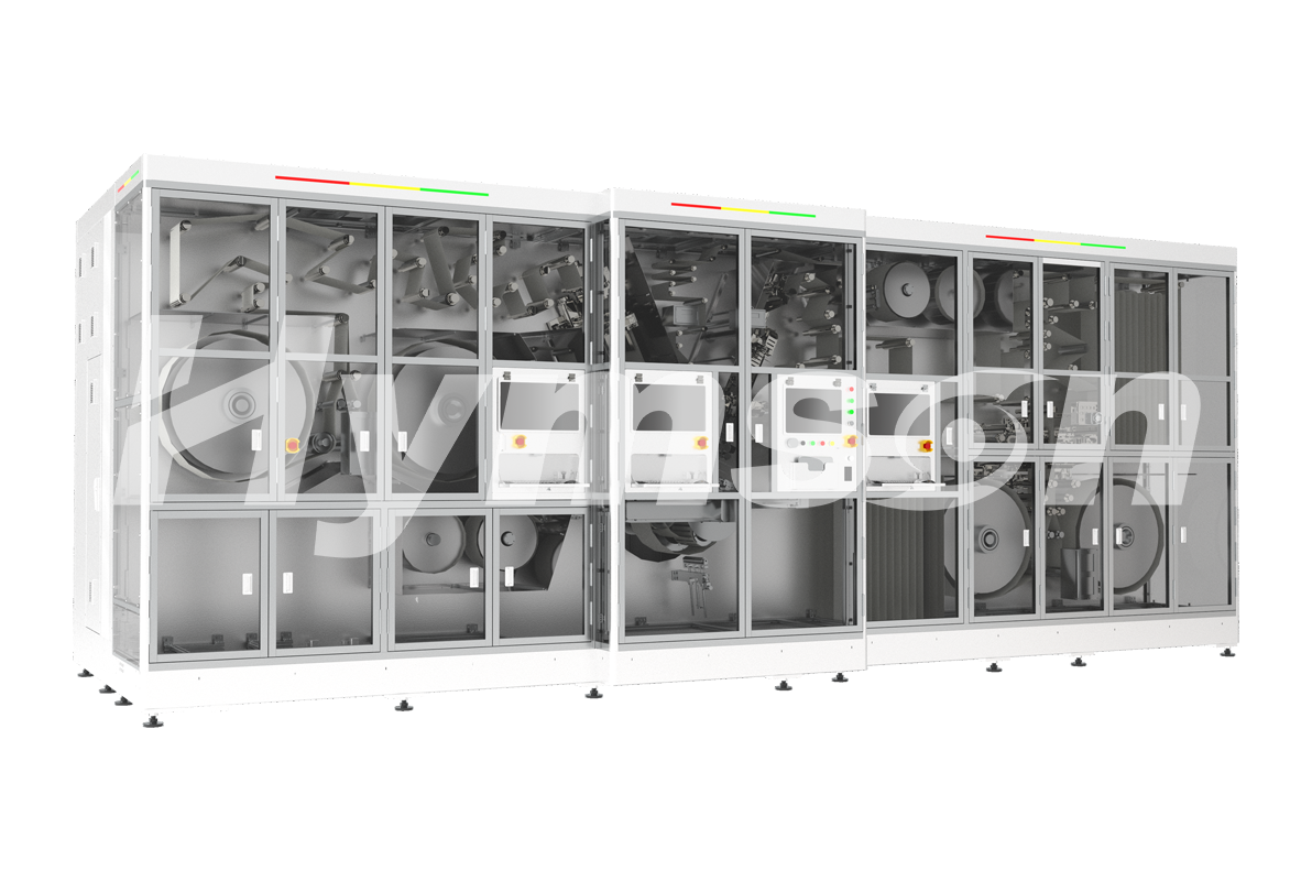海目星方形高速卷繞機(jī)，裸電芯卷繞精度穩(wěn)控±0.3mm